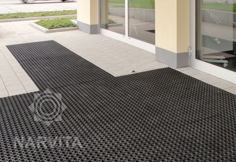 žiemos sąlygoms guminis kilimėlis