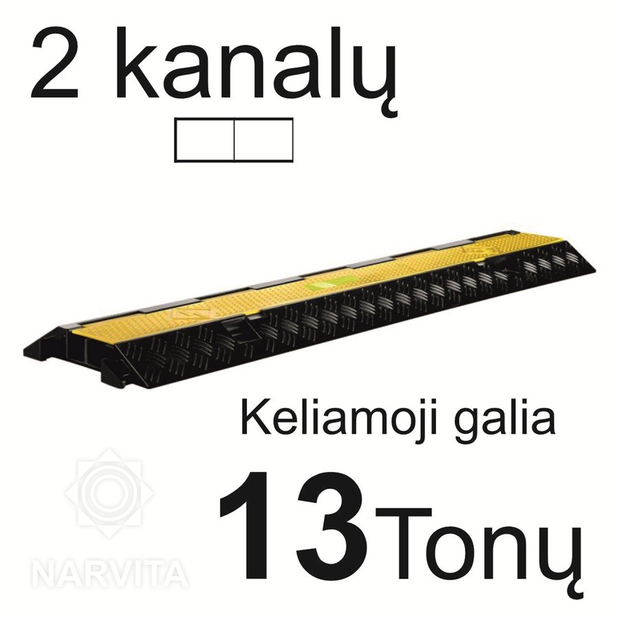 dviejų kanalų elektros instaliacijos apsauginis tiltelis