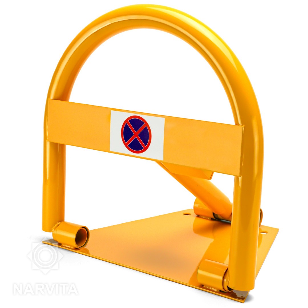 pusapvalis platus parkingo blokatorius