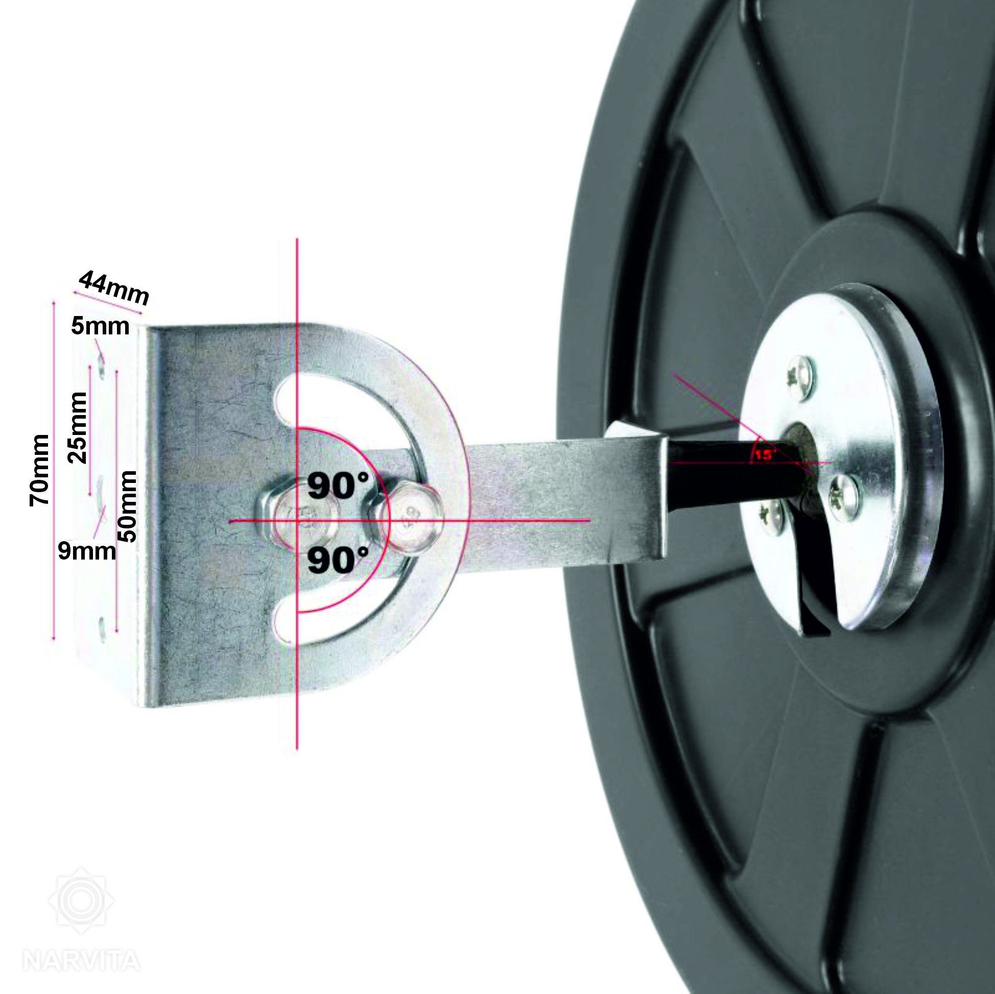 sferinio veidrodžio montavimas